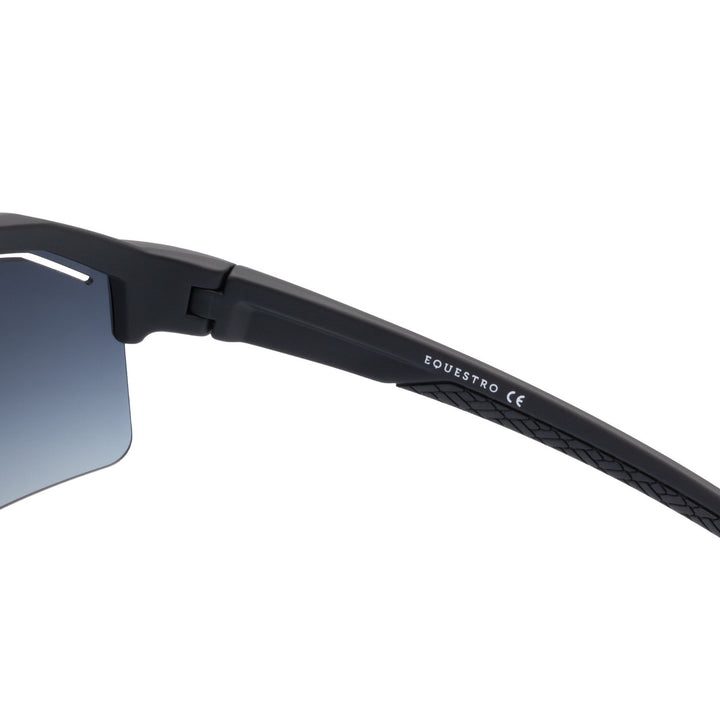 Soleil Polarized Sports Sunglasses - Black Matt / Pine Grove
