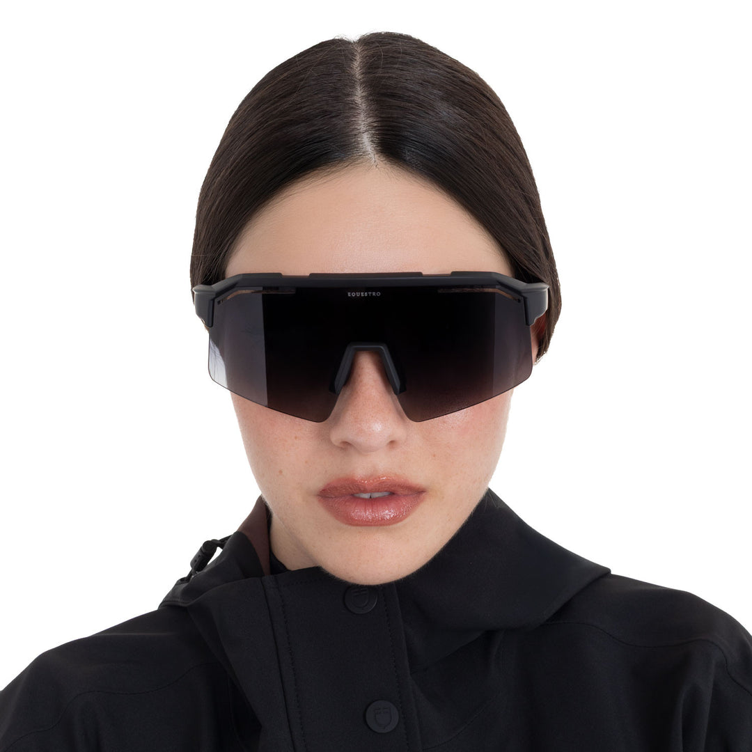 Soleil Polarized Sports Sunglasses - Black Matt / Pine Grove