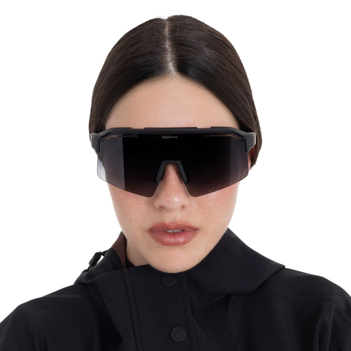 Soleil Polarized Sports Sunglasses - Black Matt / Pine Grove