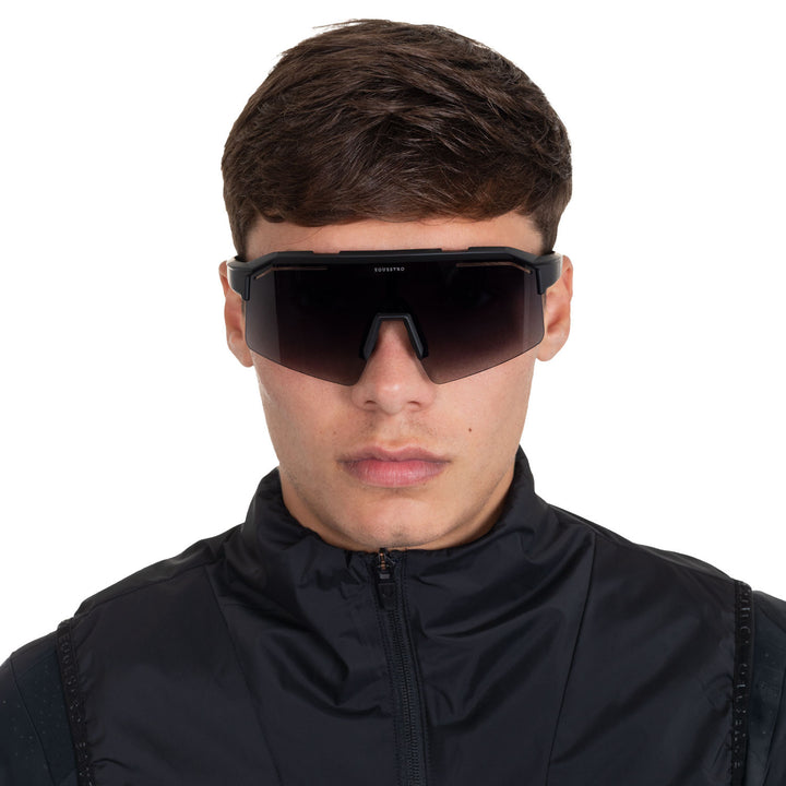 Soleil Polarized Sports Sunglasses - Black Matt / Pine Grove
