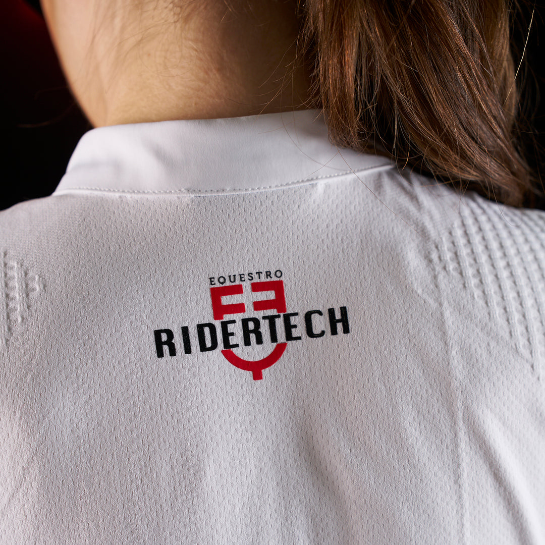 Ridertechnology women's competition polo shirt short sleeves and buttons