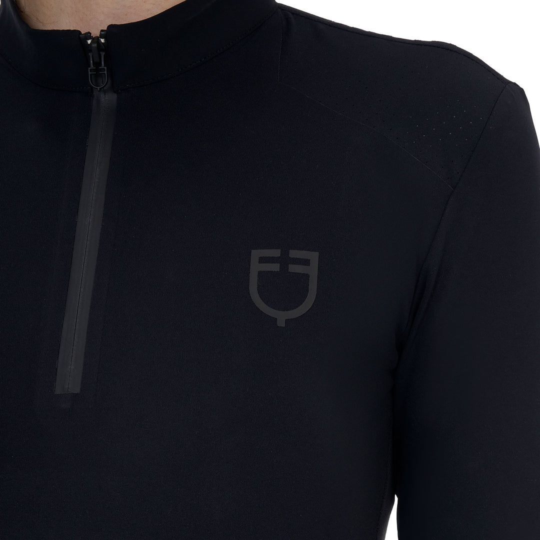 Ridertechnology women's training polo shirt long sleeves and zip