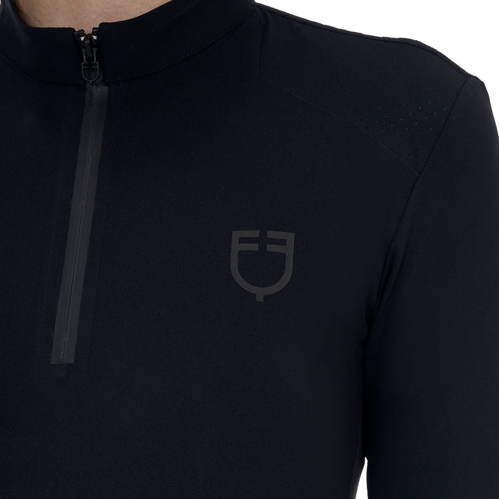 Ridertechnology women's training polo shirt long sleeves and zip