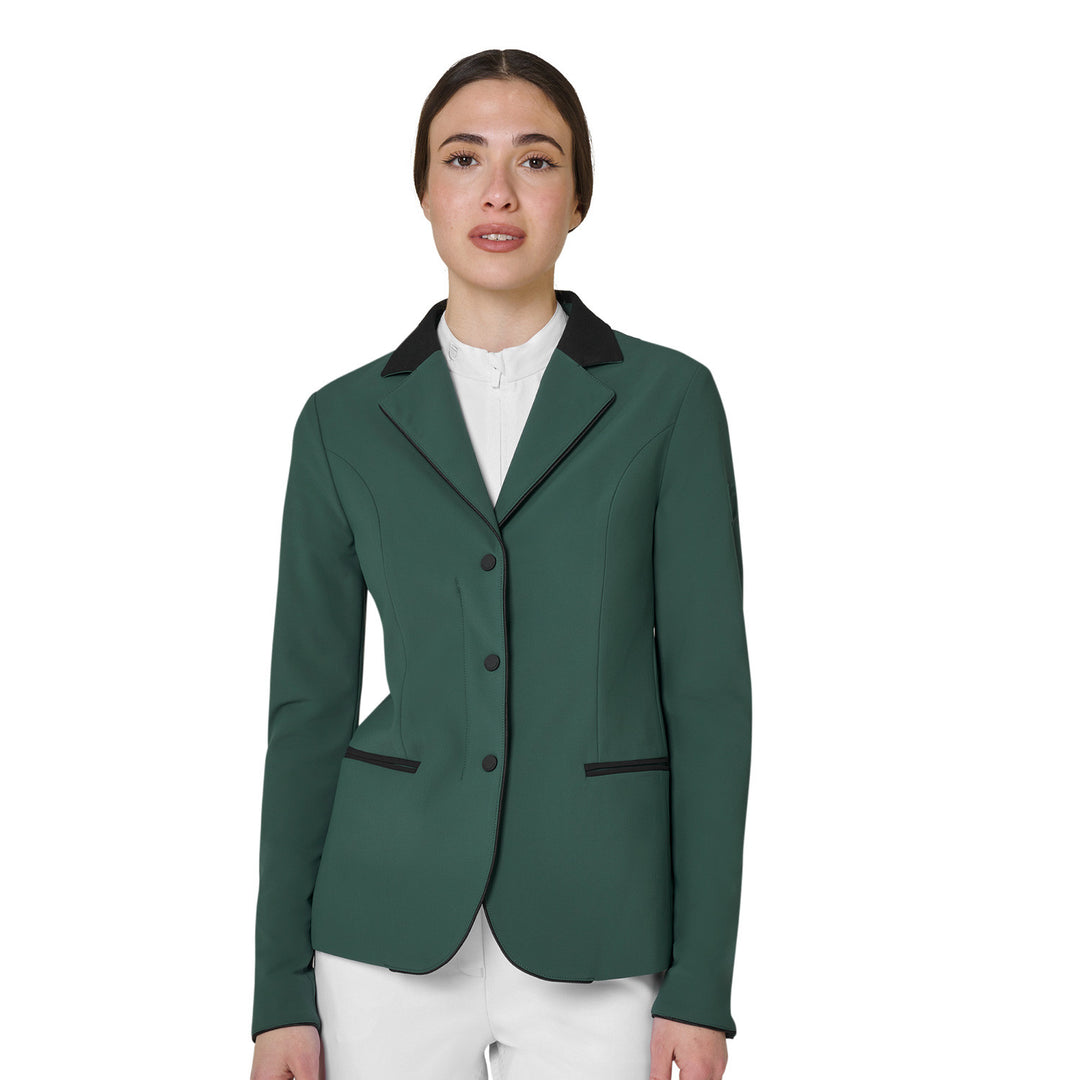 Women's Competition Jacket With Zip And Buttons - Pine Grove