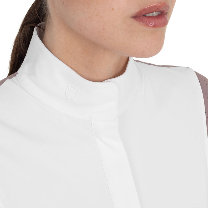 Women's Perforated Long-sleeved Competition Polo Shirt - Antler