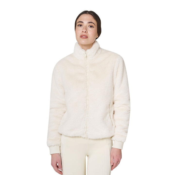 Women's Outerwear In Faux Fur - Antique White