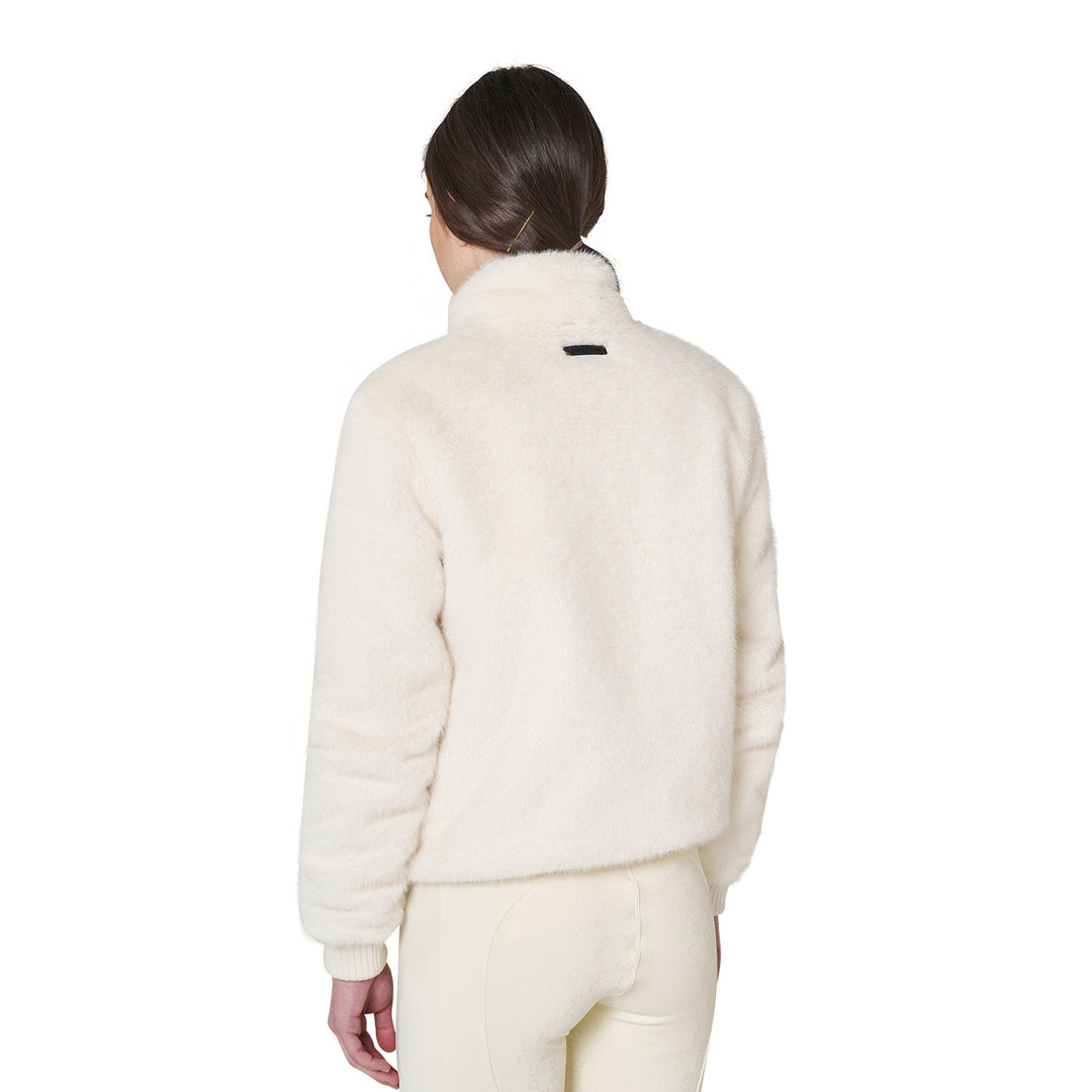 Women's Outerwear In Faux Fur - Antique White