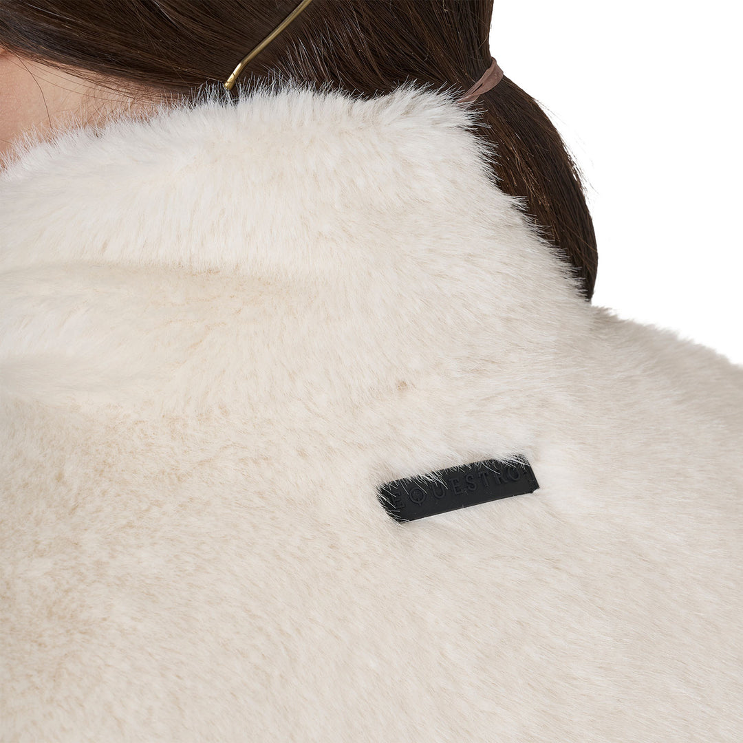 Women's Outerwear In Faux Fur - Antique White
