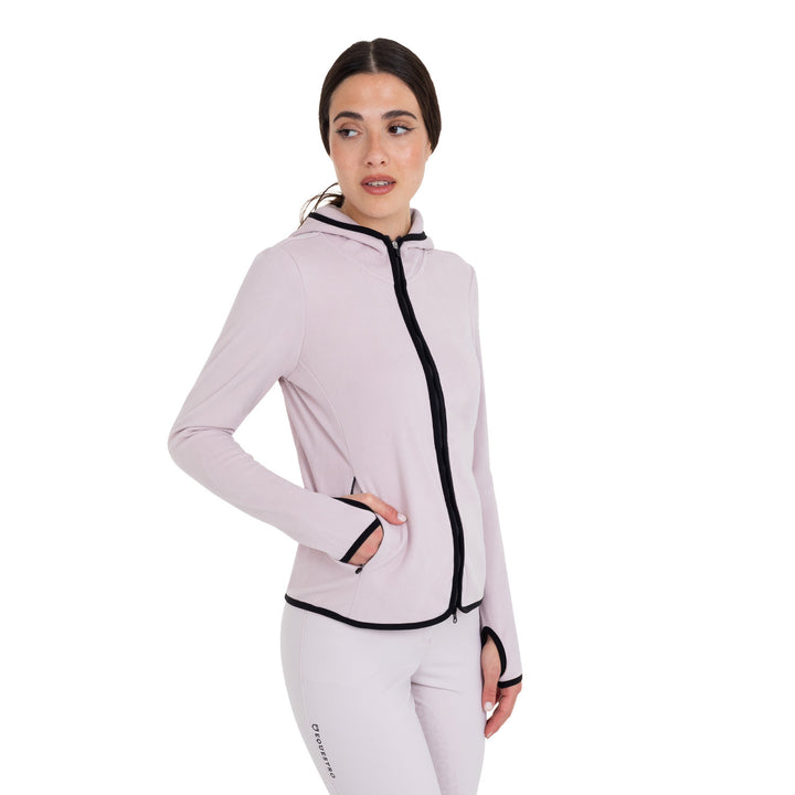 Women's Fleece Zip-up Sweatshirt - Hushed Violet