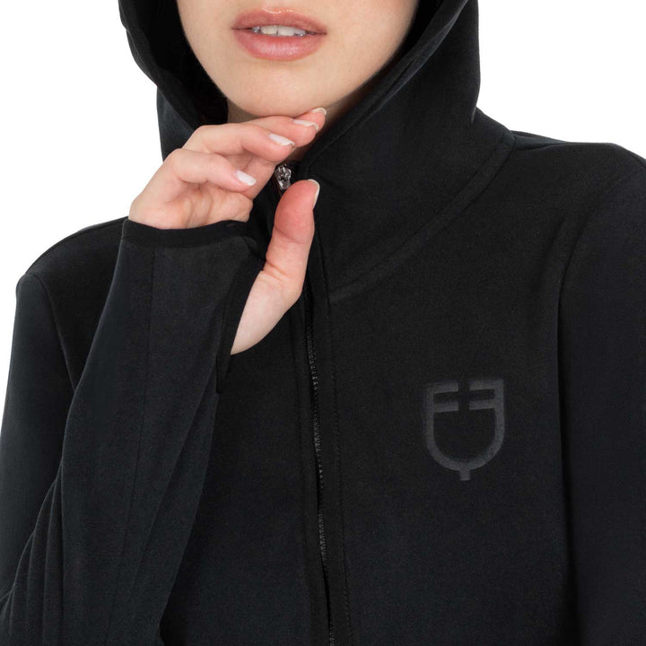 Women's Fleece Zip-up Sweatshirt - Black