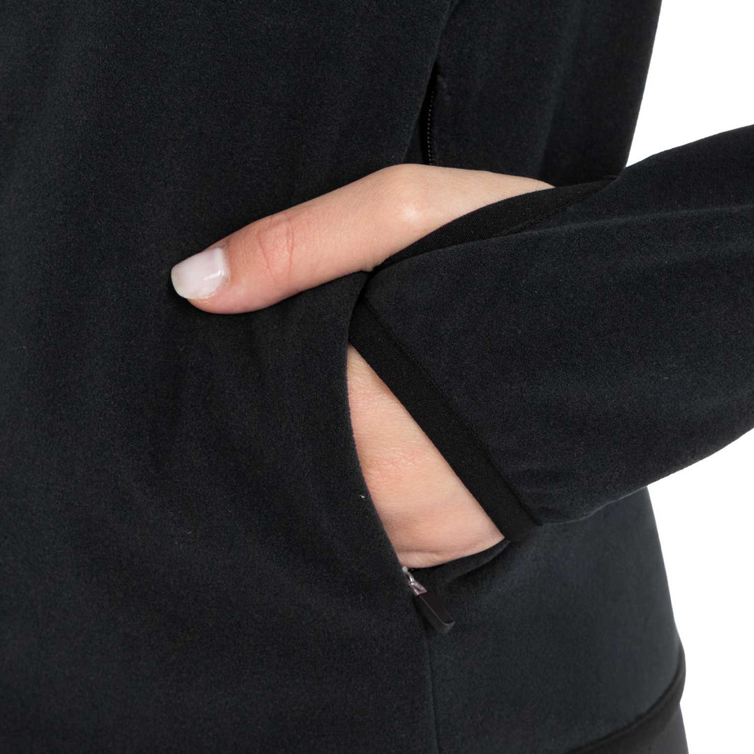 Women's Fleece Zip-up Sweatshirt - Black