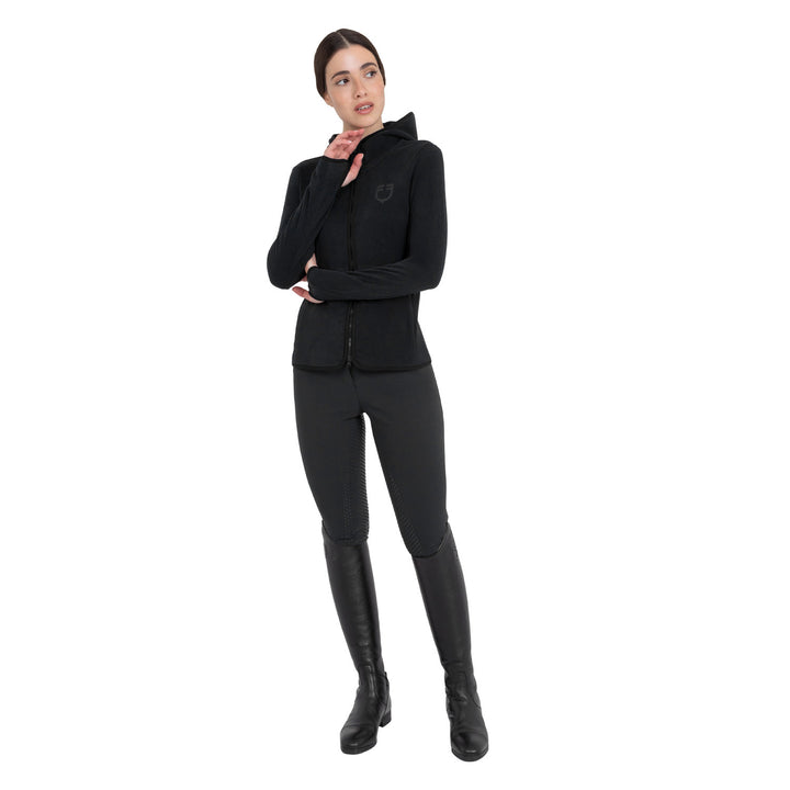 Women's Fleece Zip-up Sweatshirt - Black