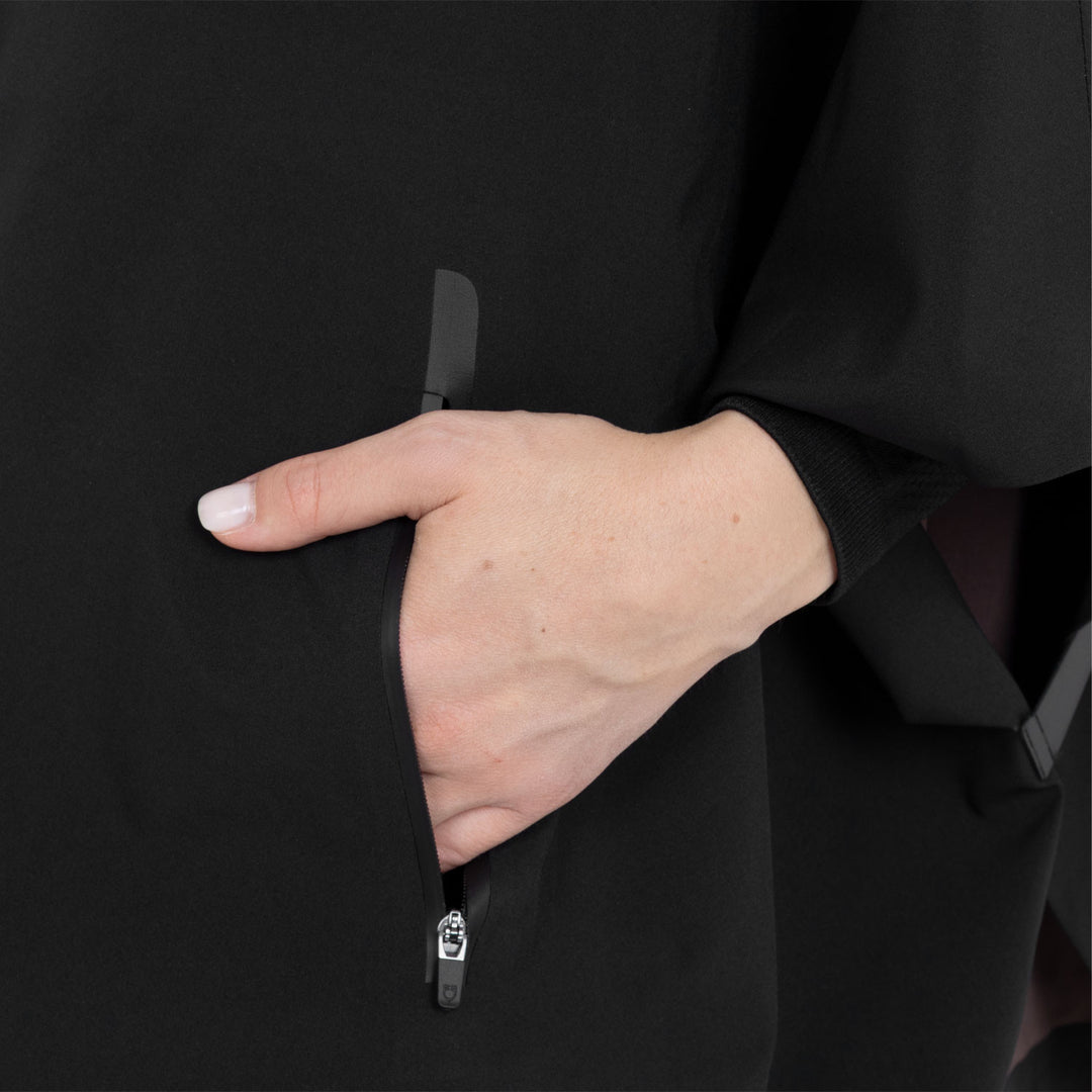 Women's Technical Rain Cape - Black