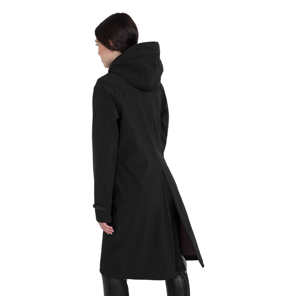 Women's Long Softshell With Rear Opening - Black