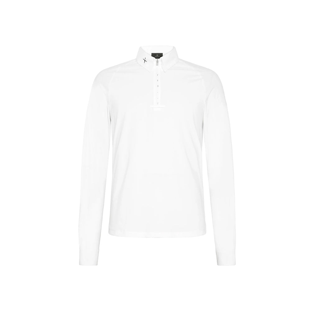 Long Sleeve Competition Polo Male - White