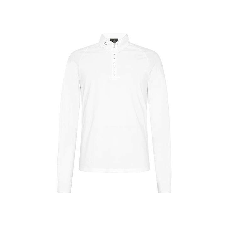 Long Sleeve Competition Polo Male - White