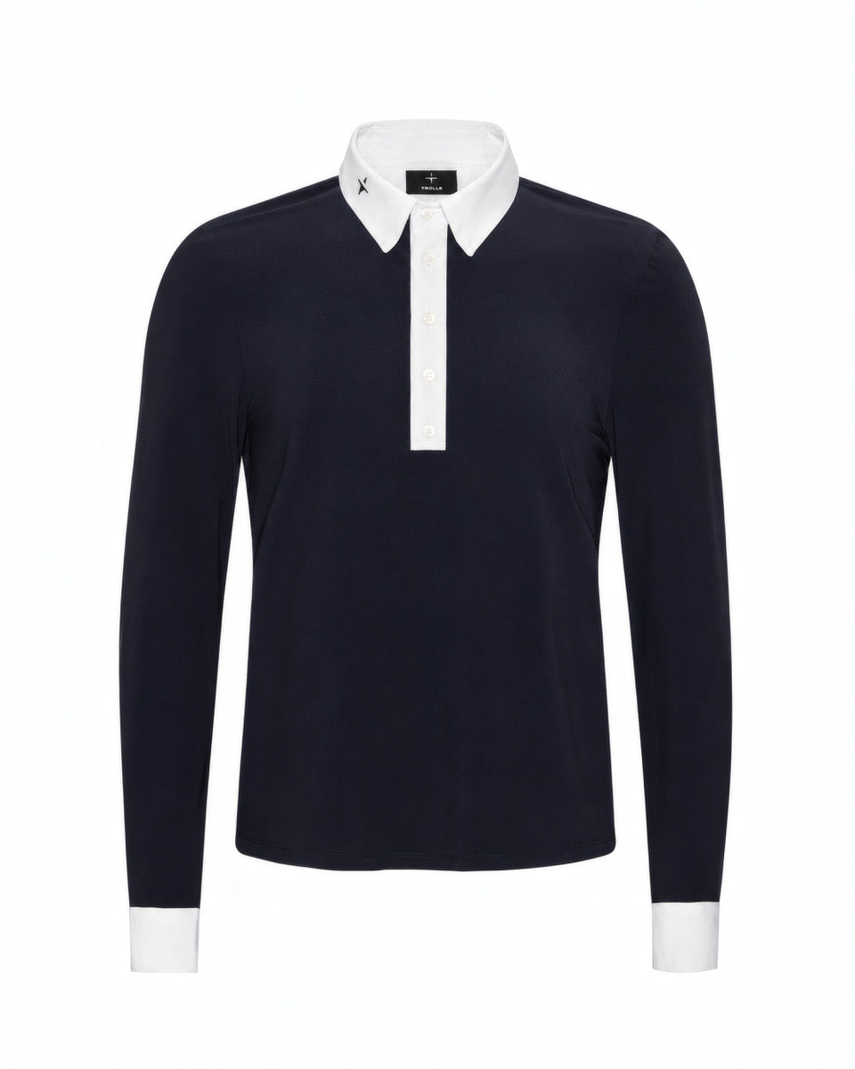 Slim Fit Pique Half Plaquet Shirt Male