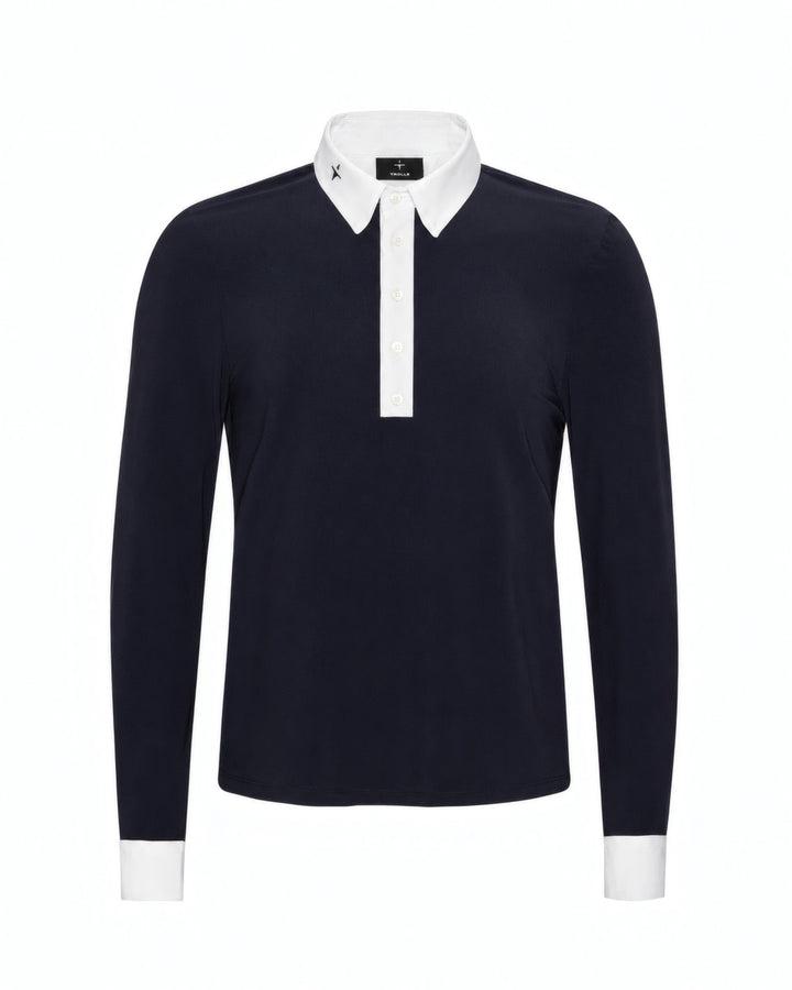 Slim Fit Pique Half Plaquet Shirt Male