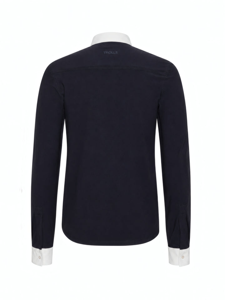 Slim Fit Pique Half Plaquet Shirt Male