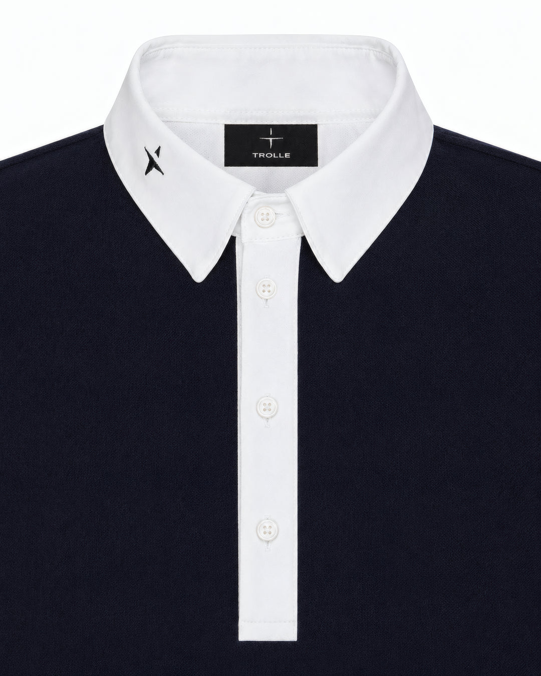 Slim Fit Pique Half Plaquet Shirt Male