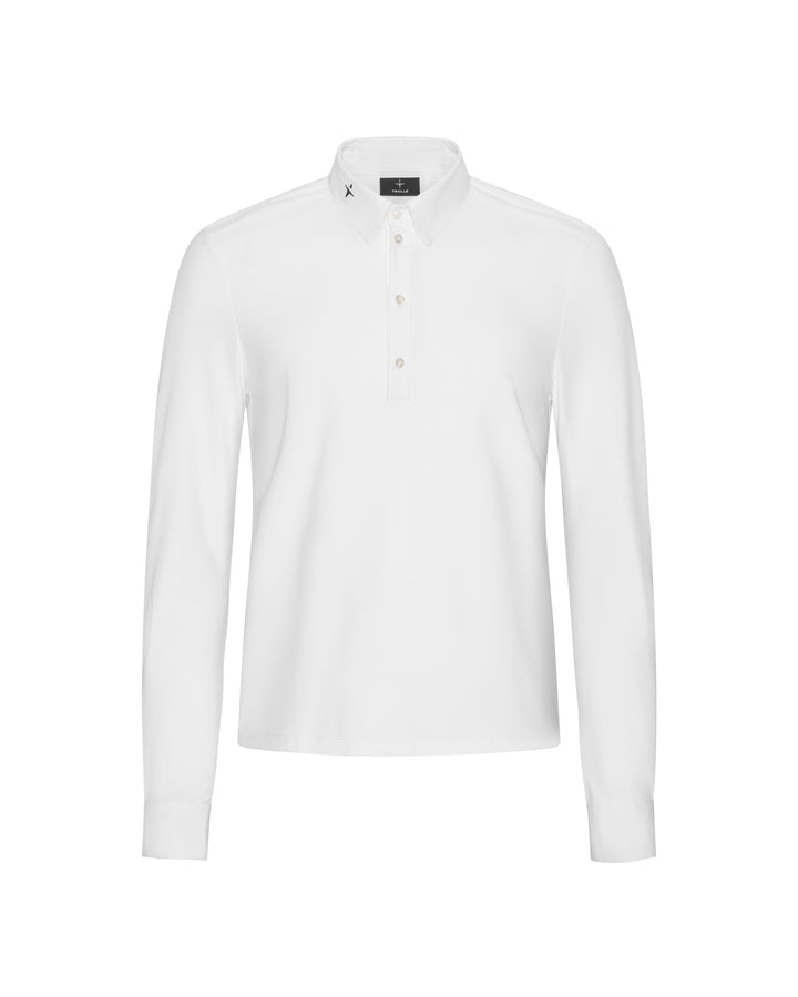 Slim Fit Pique Half Plaquet Shirt Male