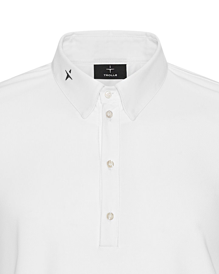 Slim Fit Pique Half Plaquet Shirt Male