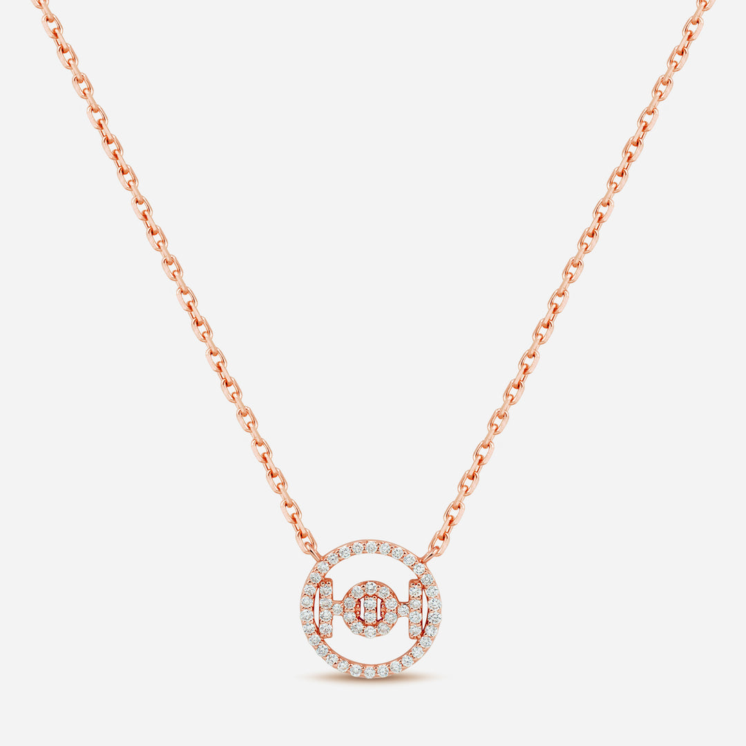 Challenge 9k necklace with White Diamonds