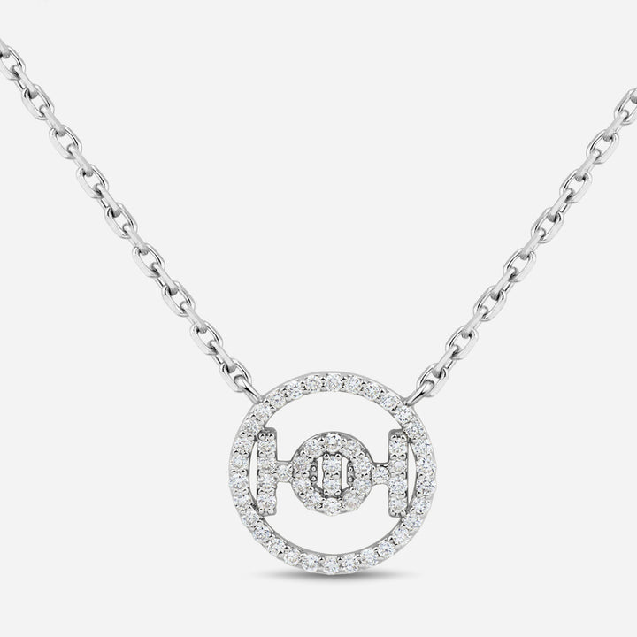 Challenge 9k necklace with White Diamonds