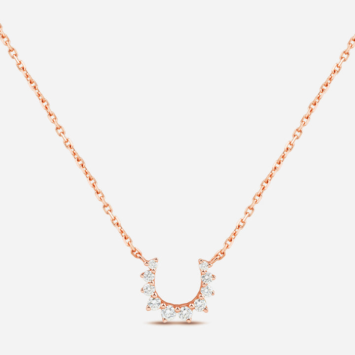 Confidence 9k necklace with White Diamonds