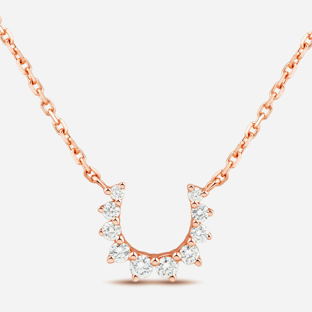 Confidence 9k necklace with White Diamonds