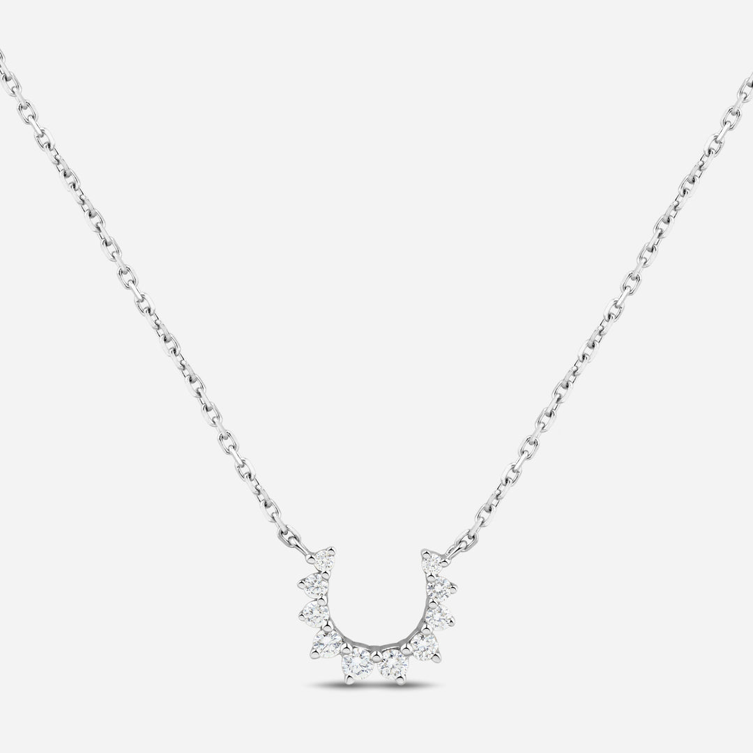 Confidence 9k necklace with White Diamonds