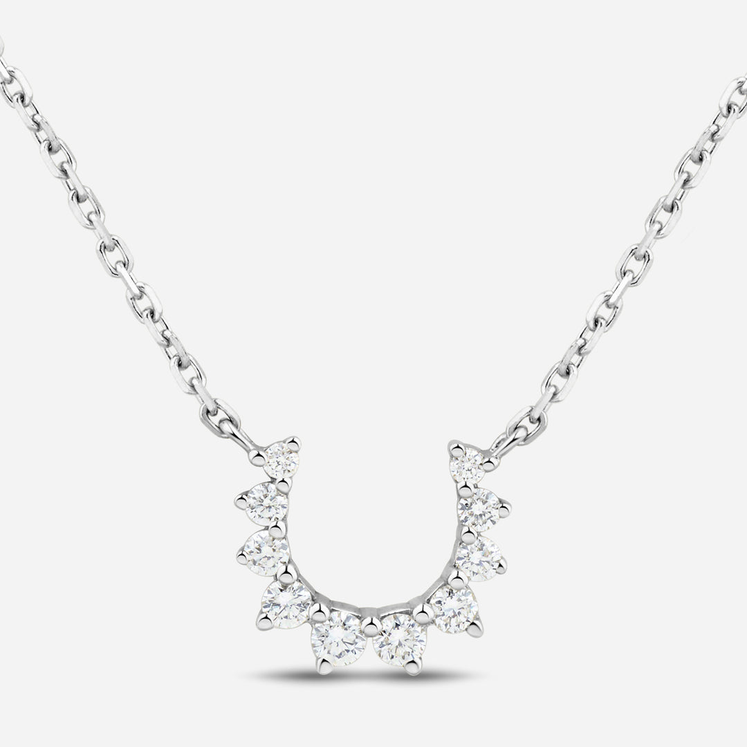 Confidence 9k necklace with White Diamonds