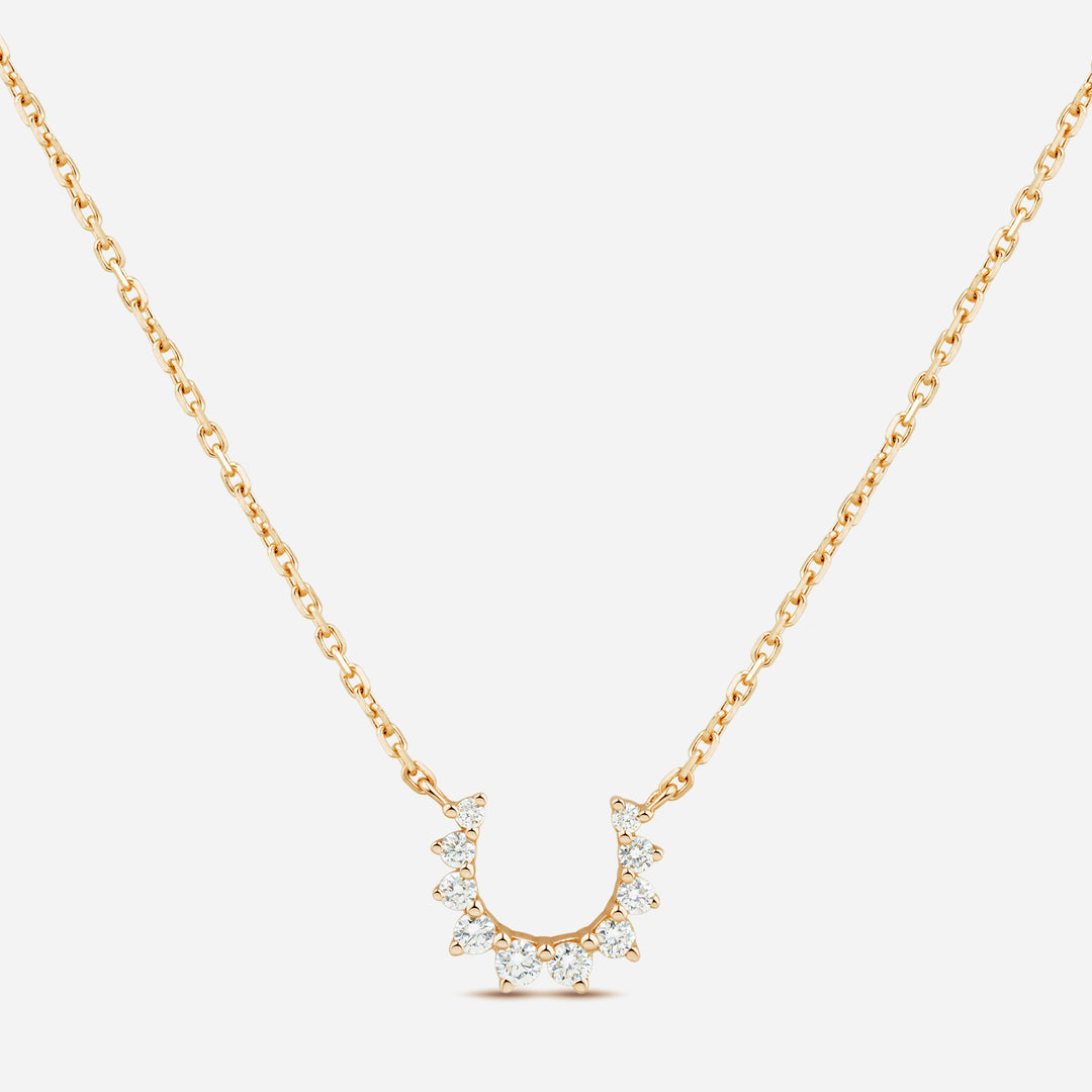 Confidence 9k necklace with White Diamonds