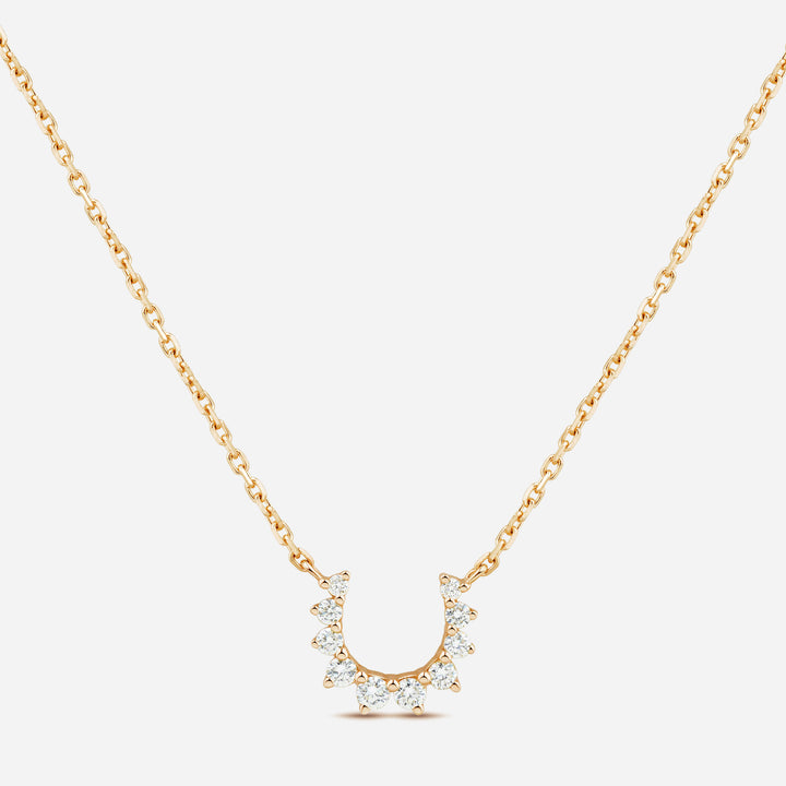 Confidence 9k necklace with White Diamonds