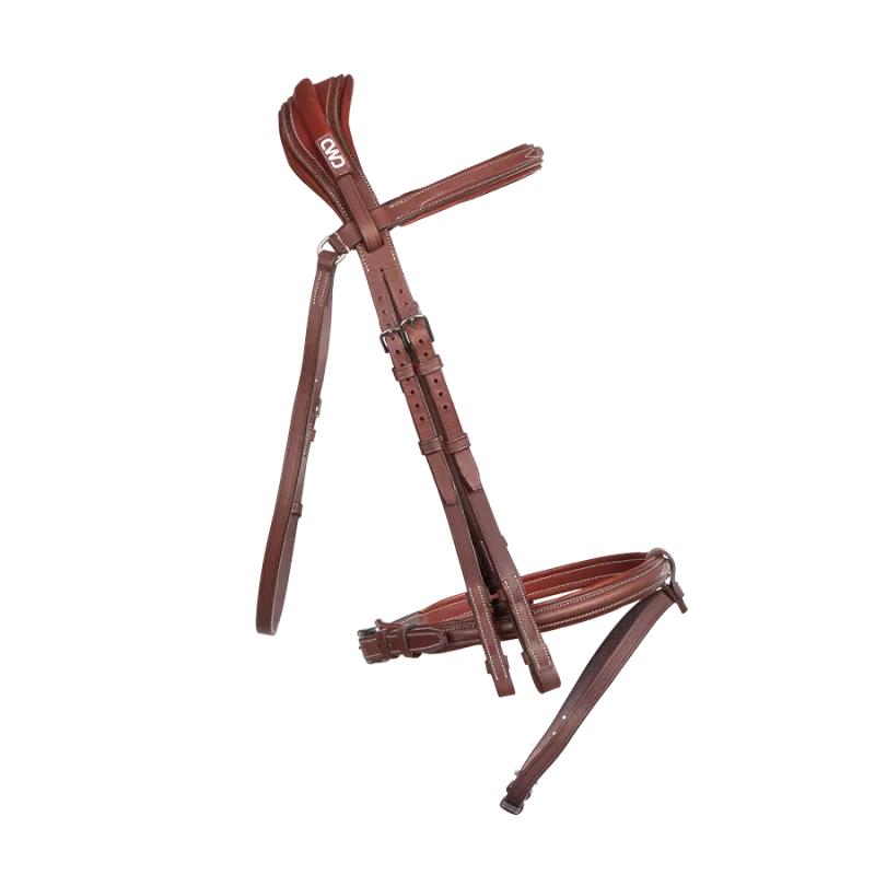 Anatomic bridle with fancy stitching