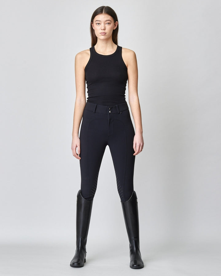 High-waist compression riding breeches full grip