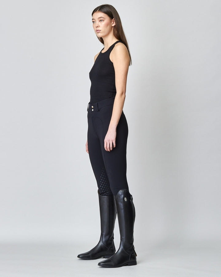 High-waist compression riding breeches full grip