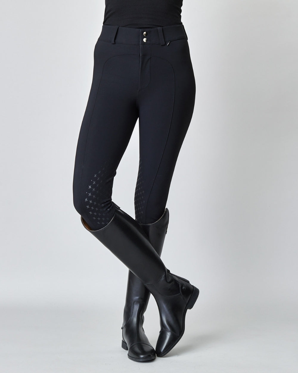 High-waist compression riding breeches full grip