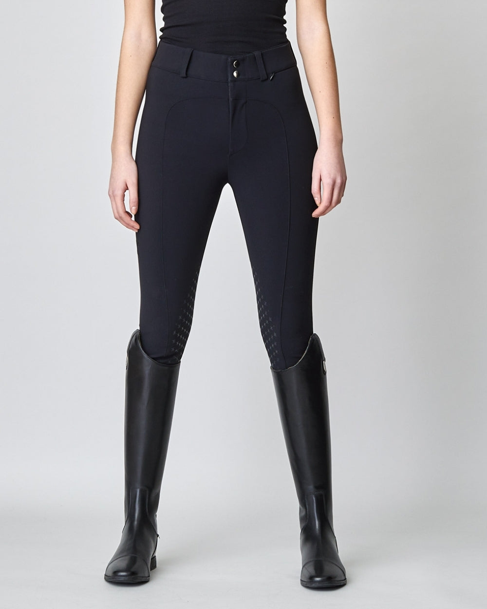 High-waist compression riding breeches full grip