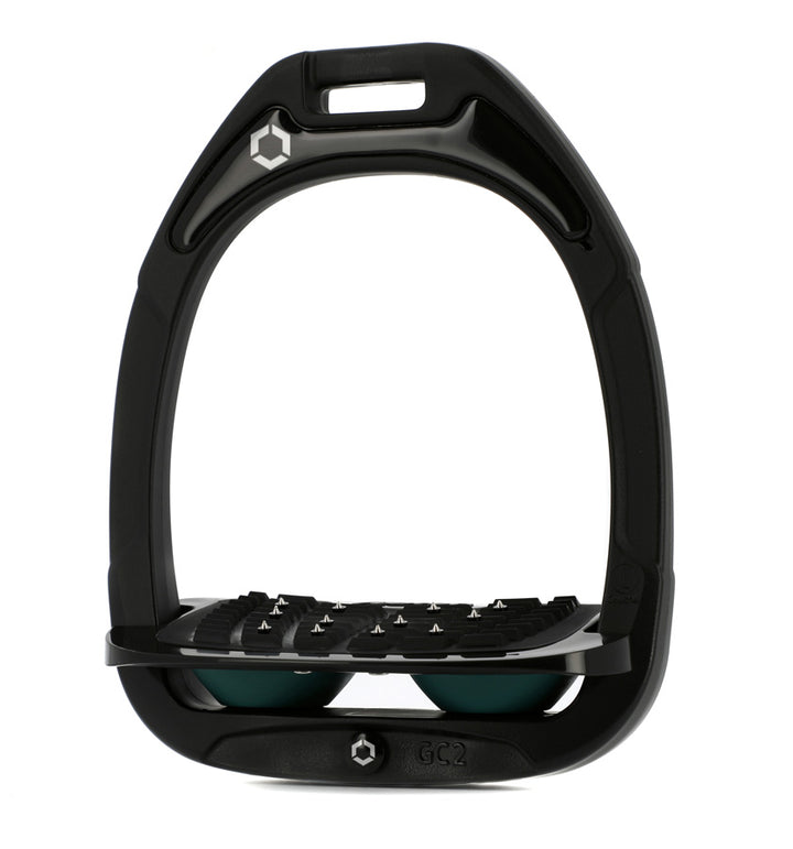 Stirrups Green Composite IUG with Black Platform - Black / Black / Dark Green
