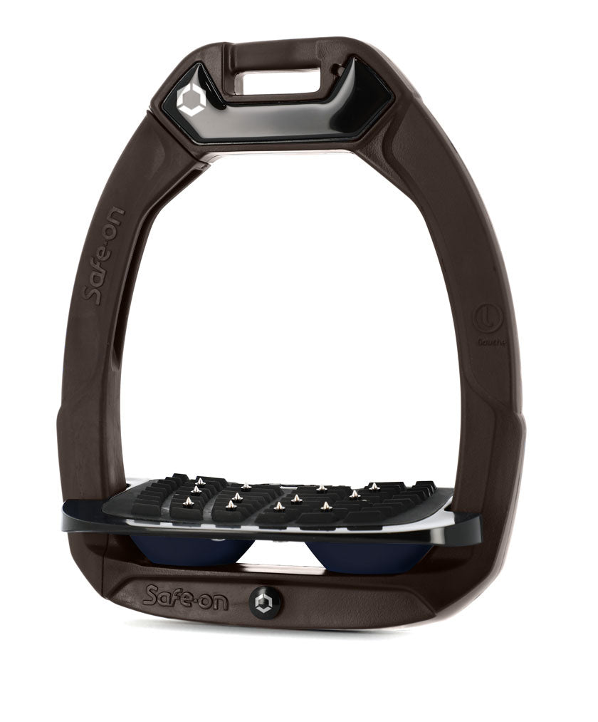 Stirrups Safe-On IUG with Black Platform - Brown / Black / Navy Blue