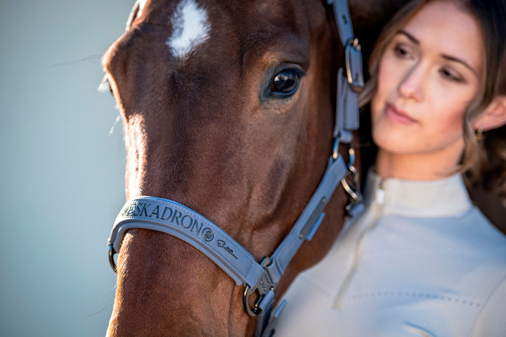 Headcollar Sparkle Double Pin Platinum 26