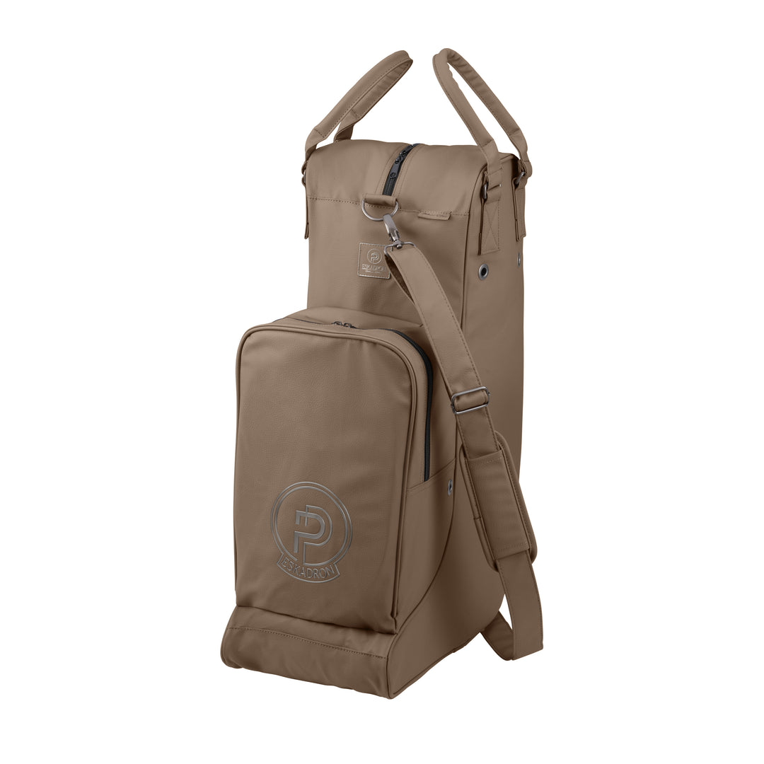 Boot & Helmet Bag FAUX LEATHER PLATINUM