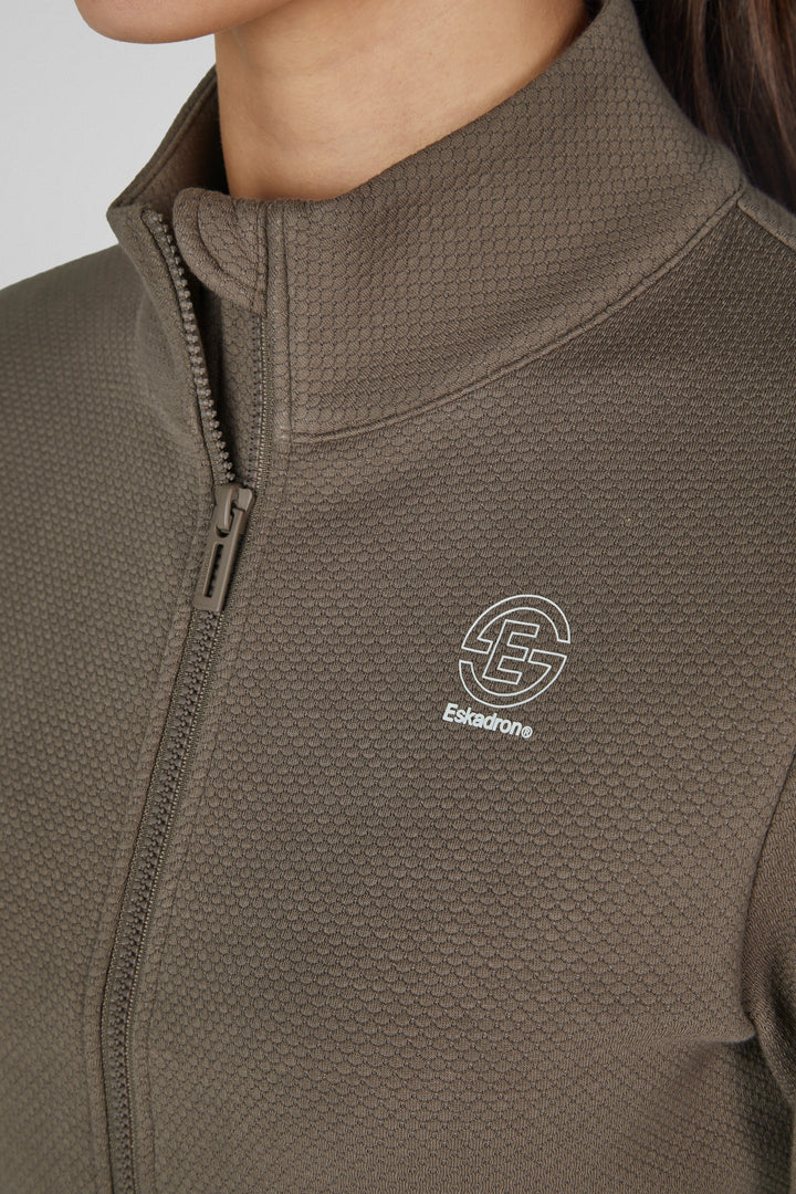 Eskadron Shirt Zip Fleece Dynamic - Powdertaupe