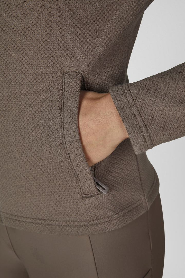 Eskadron Shirt Zip Fleece Dynamic - Powdertaupe