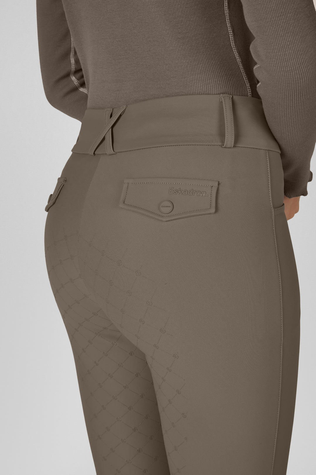 Eskadron Riding Breeches Full Grip Dynamic - Powdertaupe