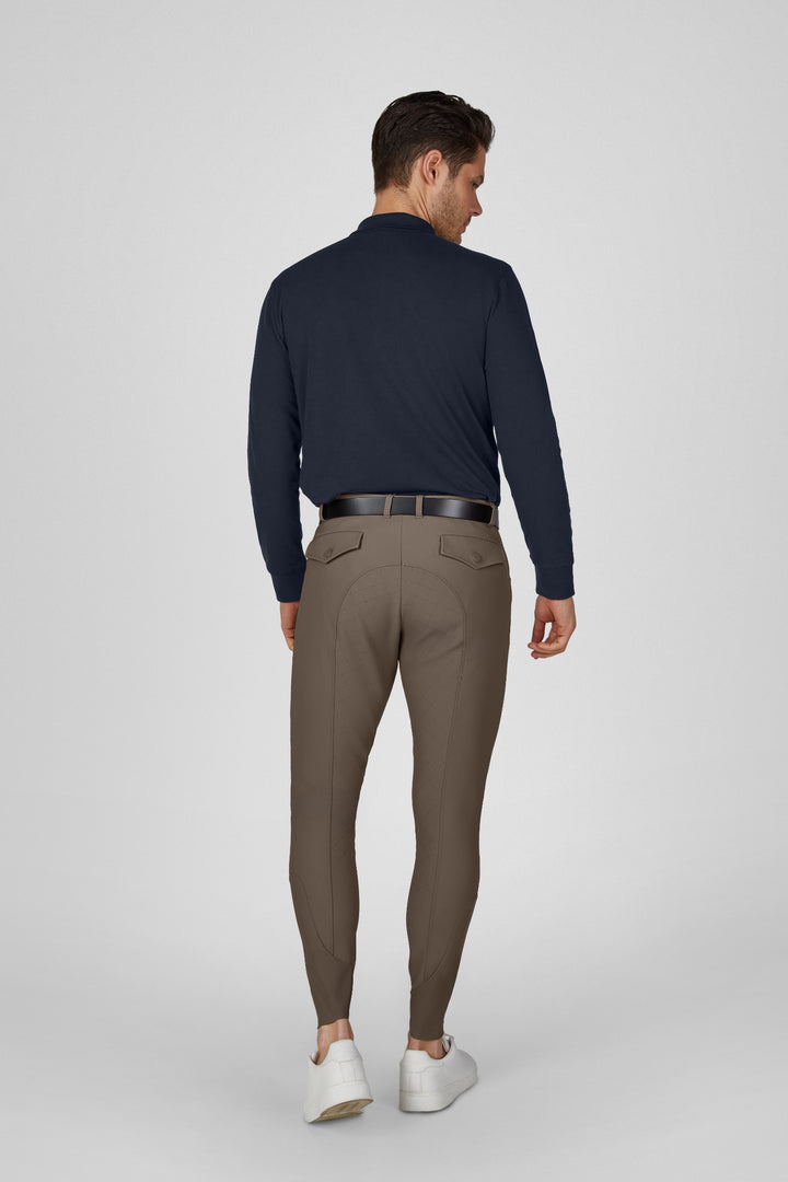 Eskadron Riding Breeches Male Full Grip Dynamic - Powdertaupe