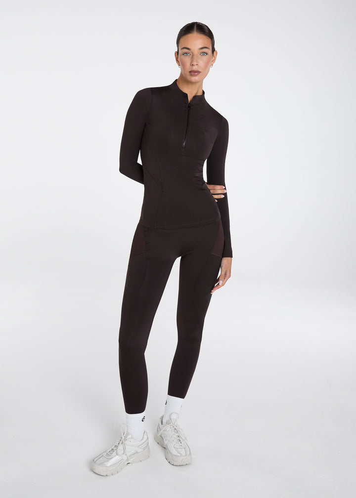 Aztec Diamond Core Base Layer Long Sleeves Espresso