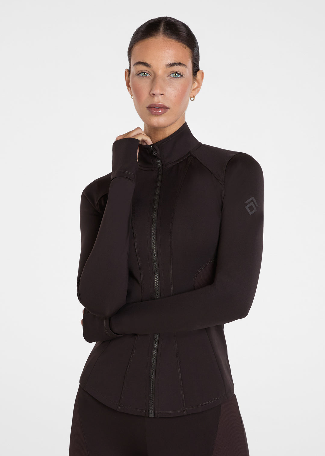 Aztec Diamond Core Fitted Jacket Espresso