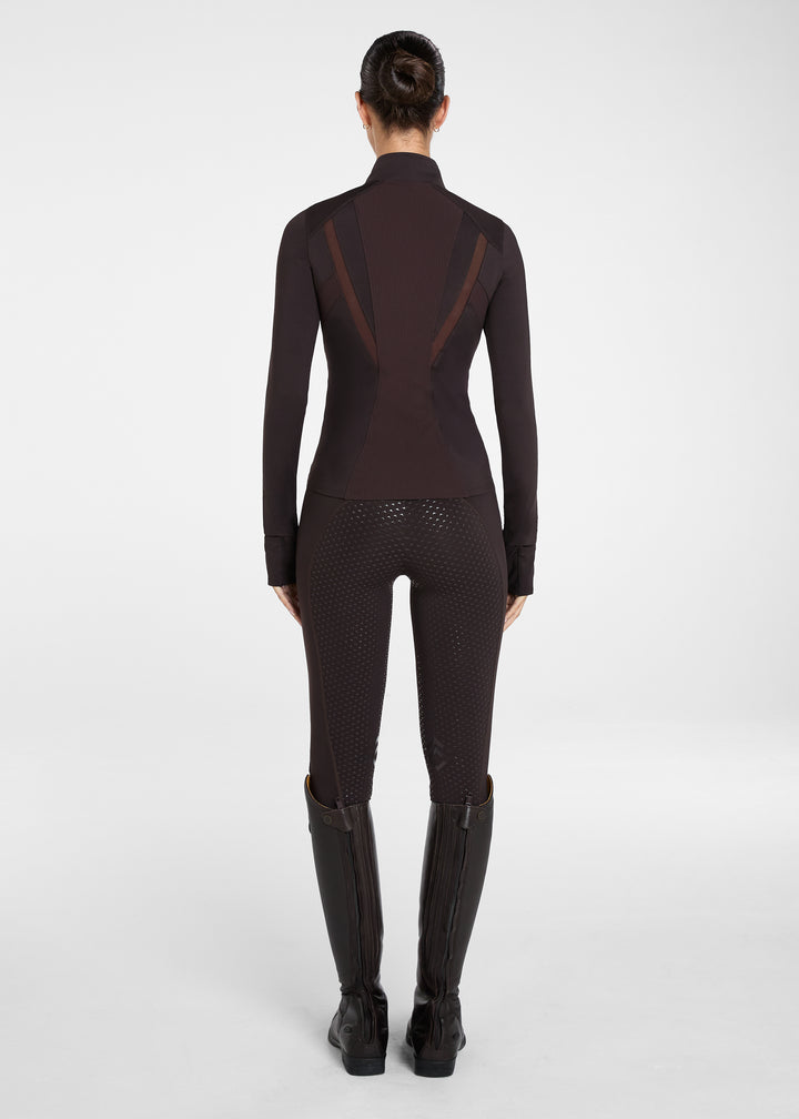 Aztec Diamond Core Leggings Full Grip Espresso